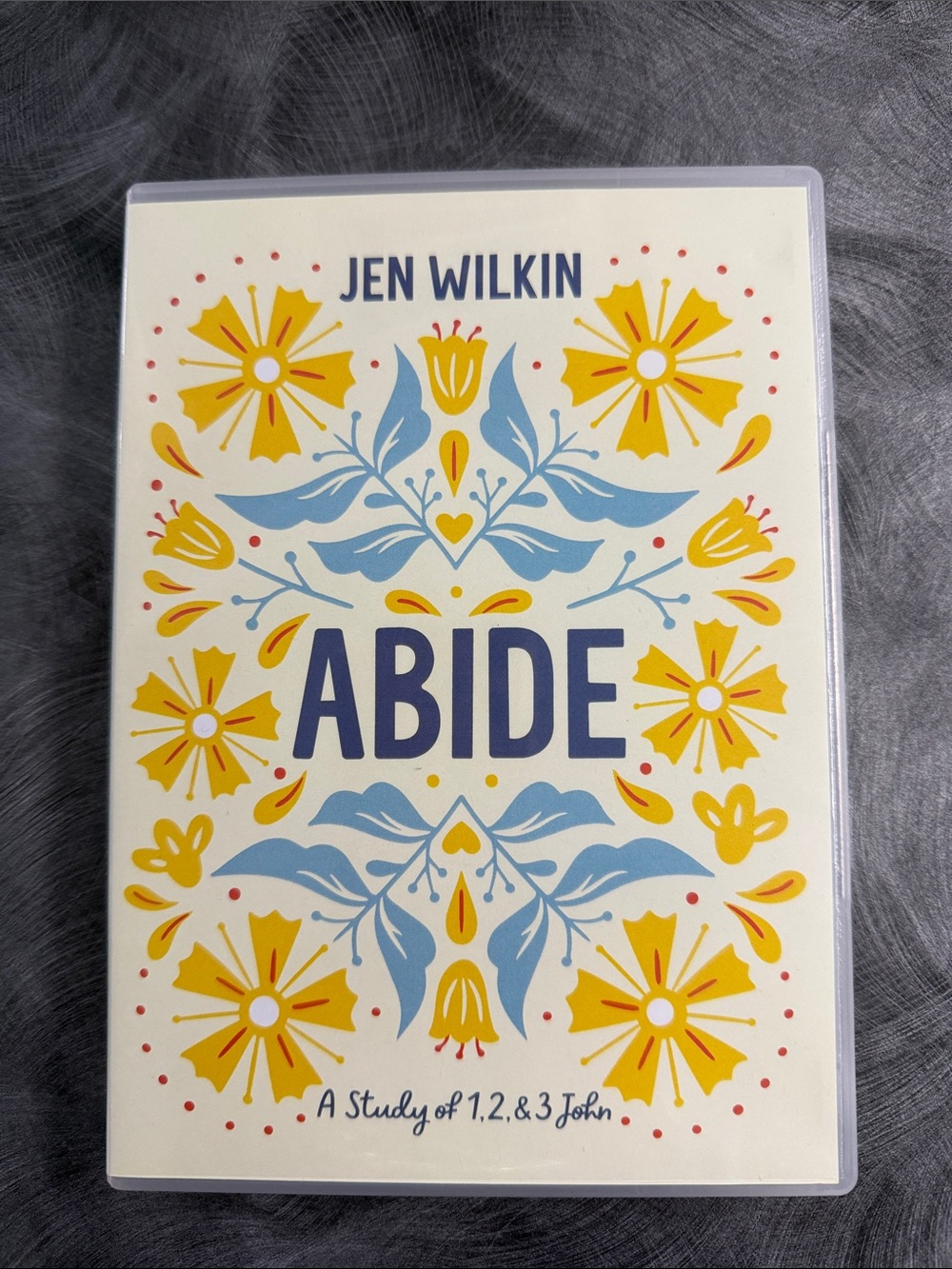 Jen Wilkin ABIDE Study DVD — Blue & Yellow Floral Cover